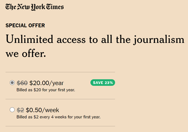 digital publication subscription