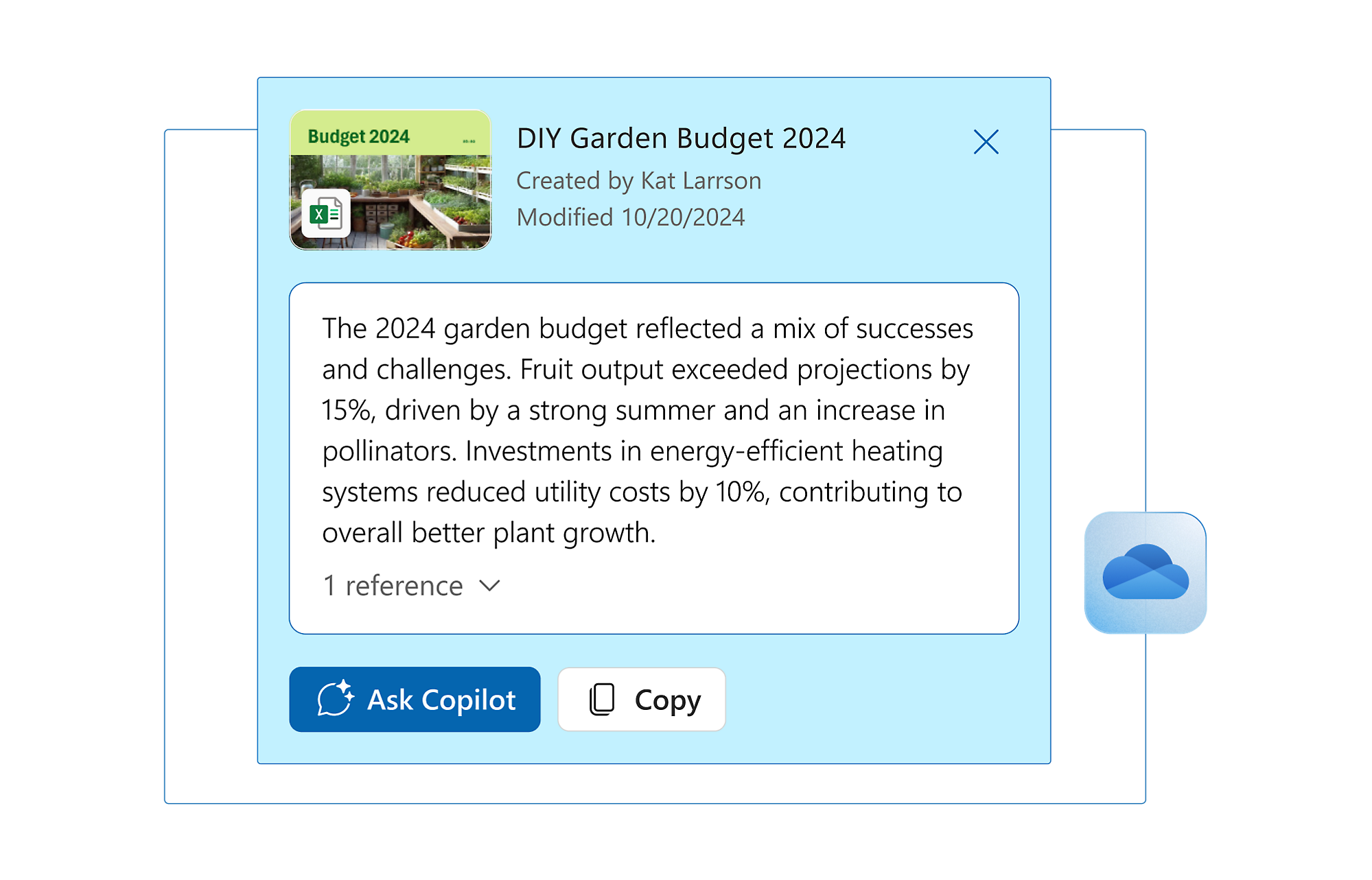 A screenshot of a computer displaying the DiY Garden Budget 2024 text.