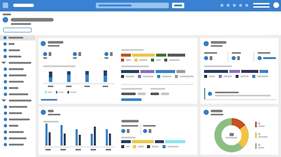 A screenshot of a computer showing a circular chart with a logo.