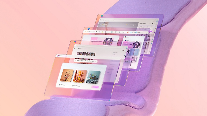 รูปภาพแสดงไอคอนสำหรับบริการของ Microsoft ต่างๆ เช่น การทำงานเป็นทีม, PowerPoint, Word, Defender เป็นต้น