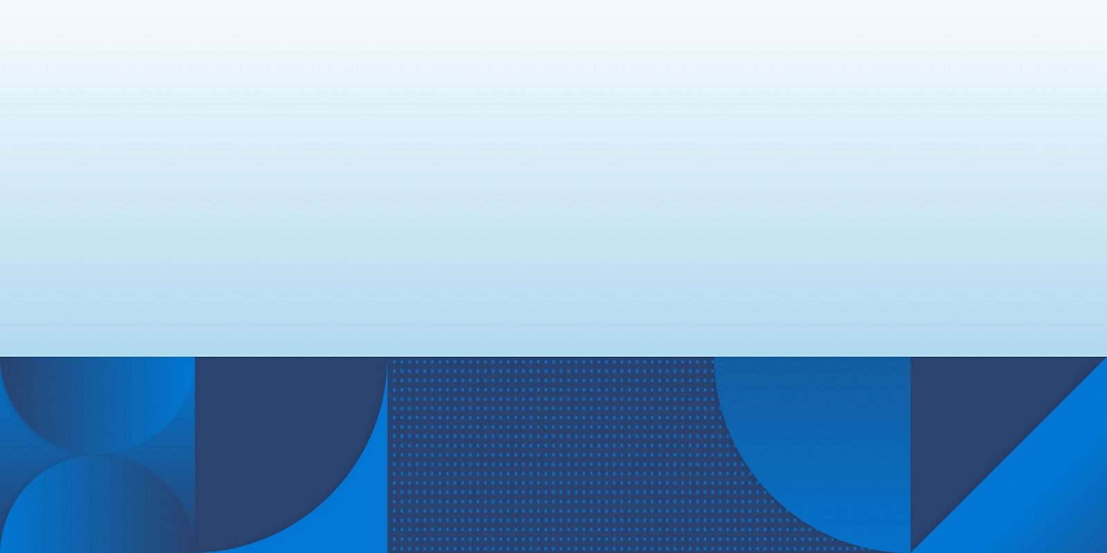 A blue circle with white border on a blue and white background.