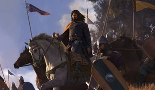 Mount & Blade 2: Bannerlord cheats - A commander on a horse by some soldiers