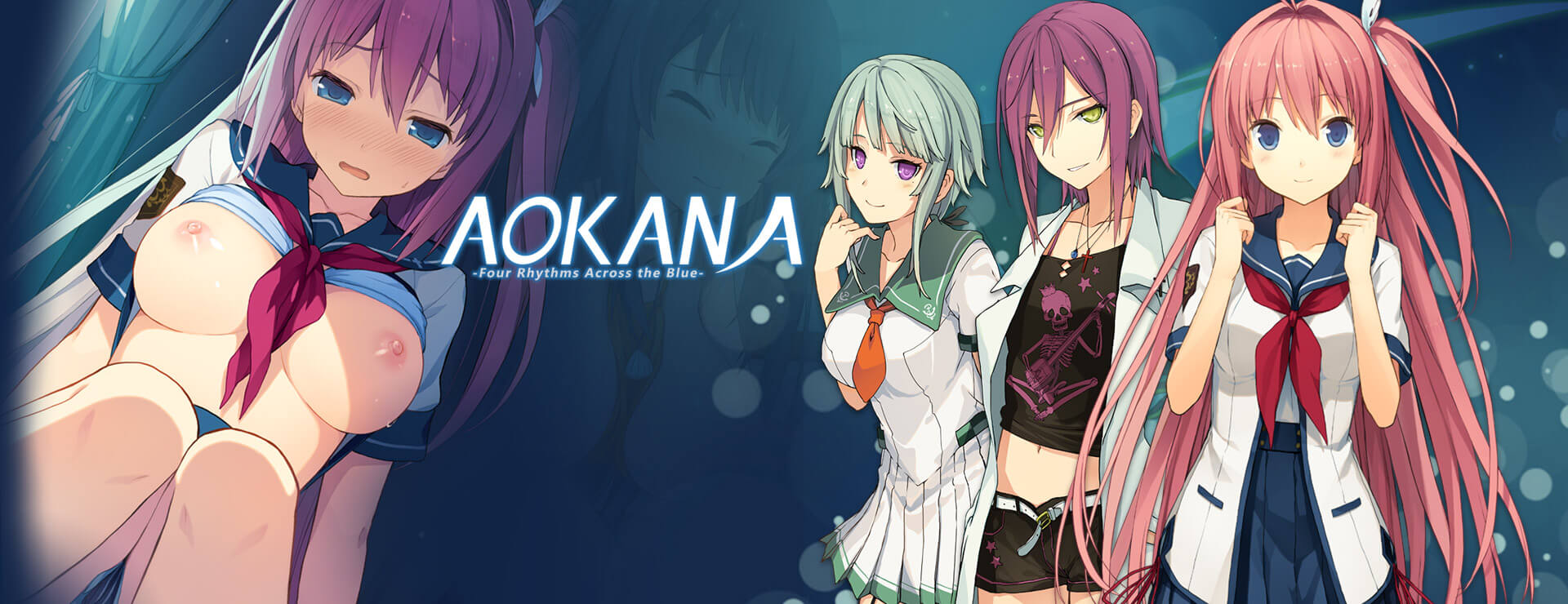Graj Aokana - Four Rhythms Across the Blue na stronie Nutaku Aokana - Four Rhythms Across the Blue - Powieść wizualna Gra