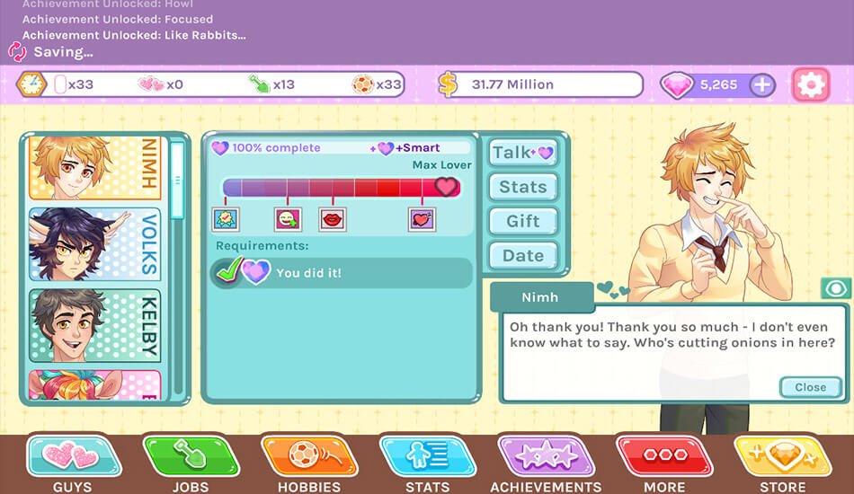 Graj casual Gra - Blush Blush na stronie Nutaku casualGra - Blush Blush
