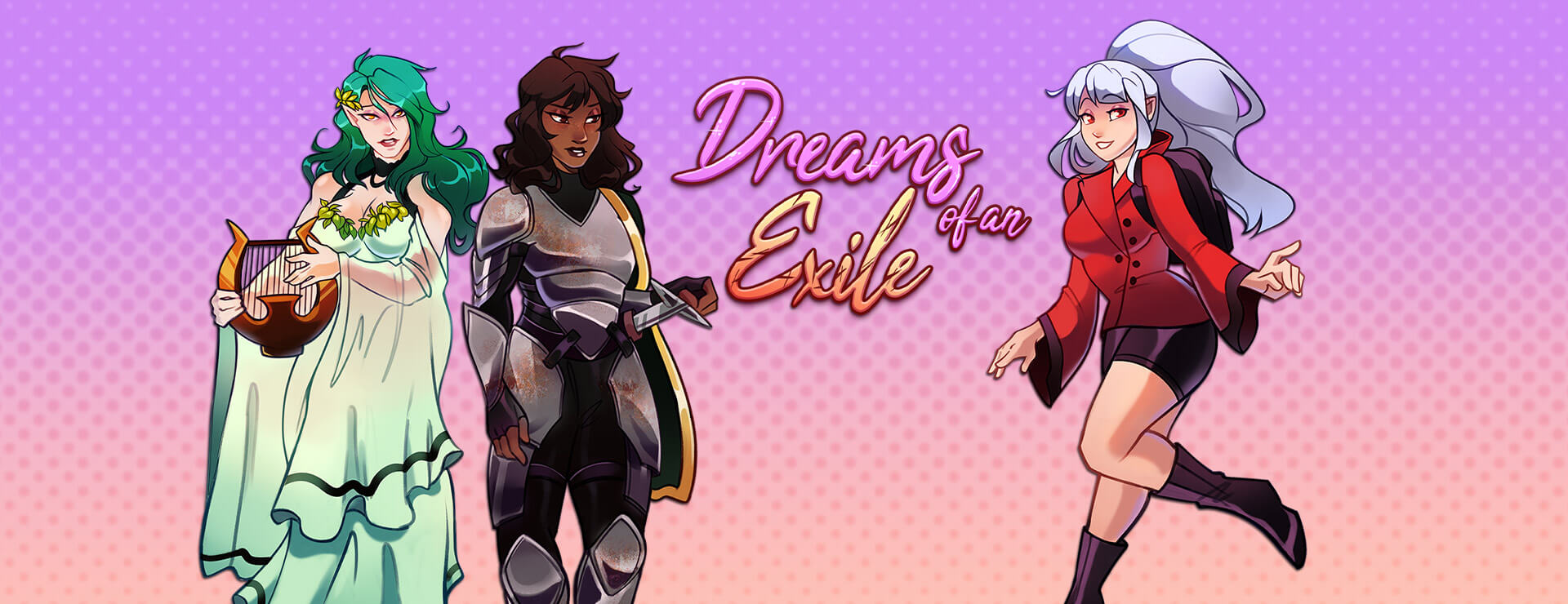 Graj Dreams of an Exile na stronie Nutaku Dreams of an Exile - Powieść wizualna Gra