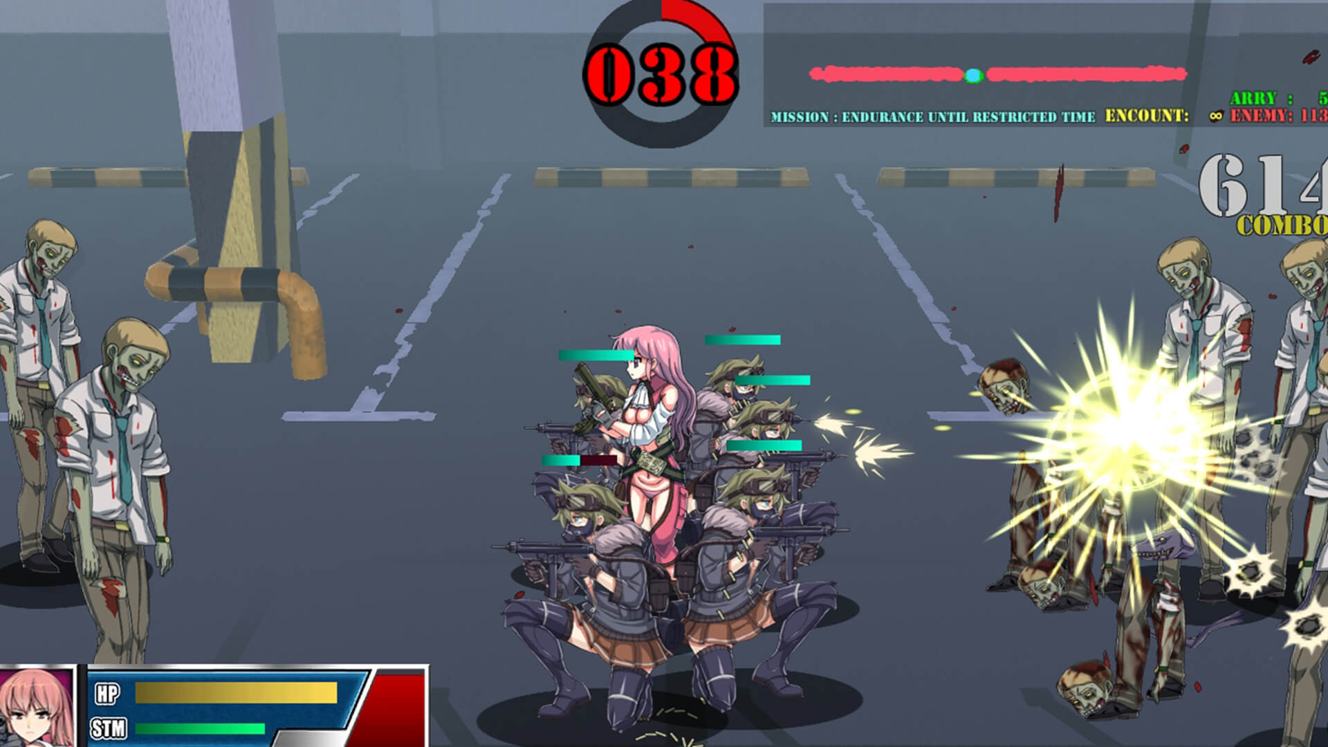 玩 action-adventure 遊戲 - Girls Defence 在 Nutaku action-adventure遊戲 - Girls Defence