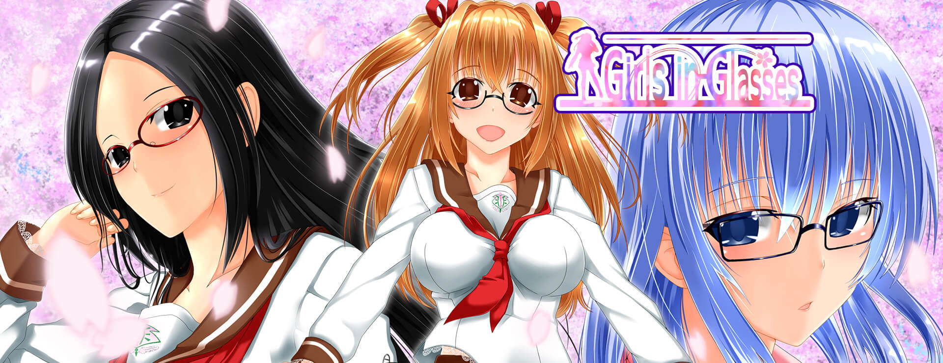 Graj Girls in Glasses na stronie Nutaku Girls in Glasses - Powieść wizualna Gra