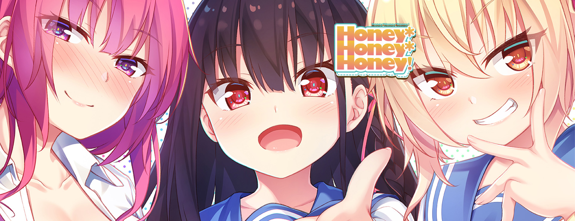 Jugar Honey Honey Honey! en Nutaku Honey Honey Honey! - Novela Visual Juego