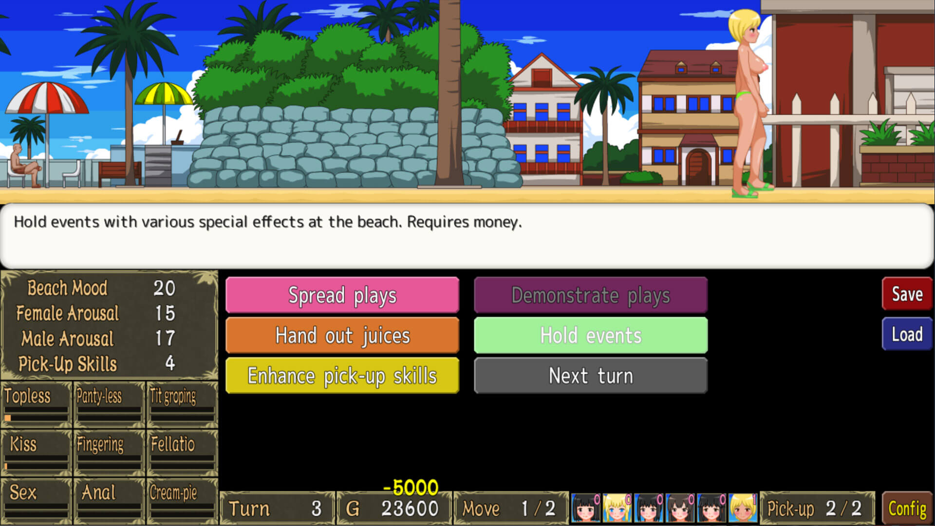 Jugar simulation Juego - Let’s Turn Pick-Up Beach to a Nudist Fucking Beach!! en Nutaku simulationJuego - Let’s Turn Pick-Up Beach to a Nudist Fucking Beach!!