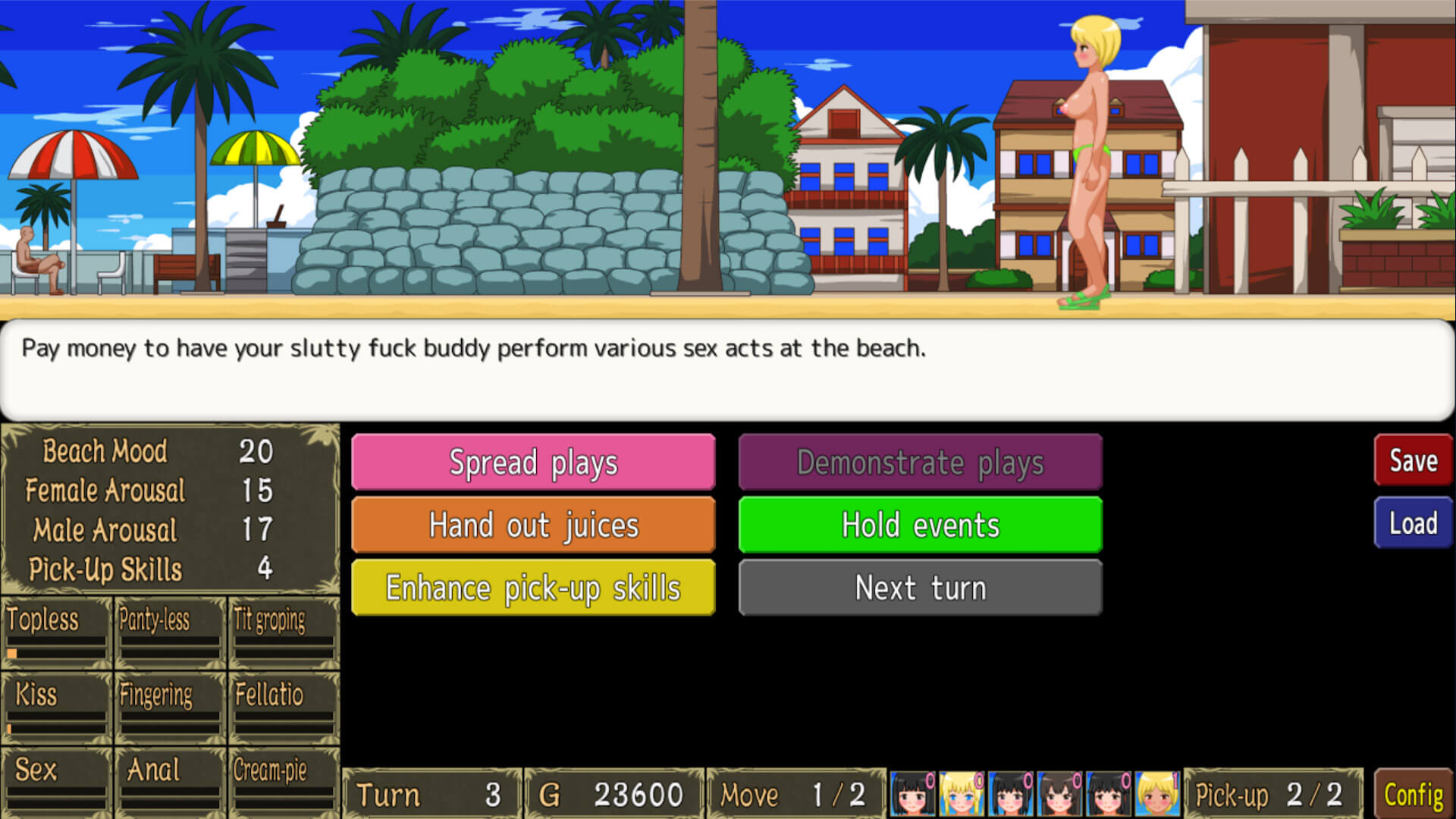 Jugar simulation Juego - Let’s Turn Pick-Up Beach to a Nudist Fucking Beach!! en Nutaku simulationJuego - Let’s Turn Pick-Up Beach to a Nudist Fucking Beach!!