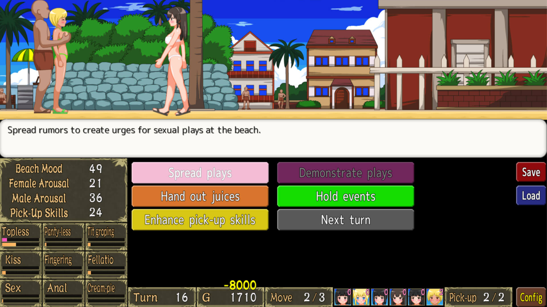 Jugar simulation Juego - Let’s Turn Pick-Up Beach to a Nudist Fucking Beach!! en Nutaku simulationJuego - Let’s Turn Pick-Up Beach to a Nudist Fucking Beach!!