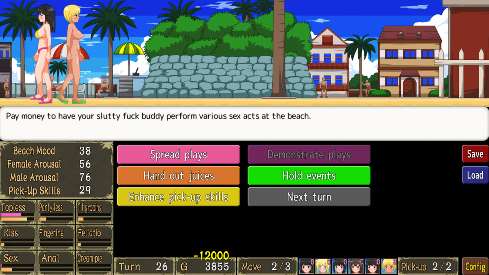 Jugar simulation Juego - Let’s Turn Pick-Up Beach to a Nudist Fucking Beach!! en Nutaku simulationJuego - Let’s Turn Pick-Up Beach to a Nudist Fucking Beach!!