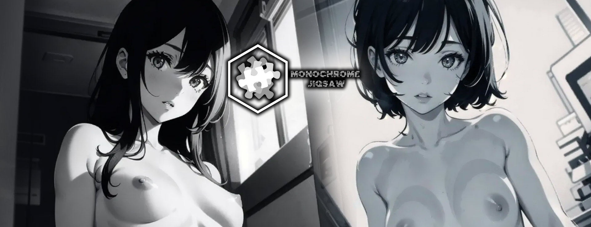 玩 Monochrome Jigsaw 在 Nutaku Monochrome Jigsaw - Casual 游戏