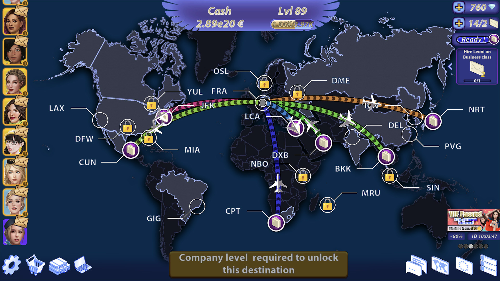 Graj casual Gra - Sexy Airlines EVO na stronie Nutaku casualGra - Sexy Airlines EVO
