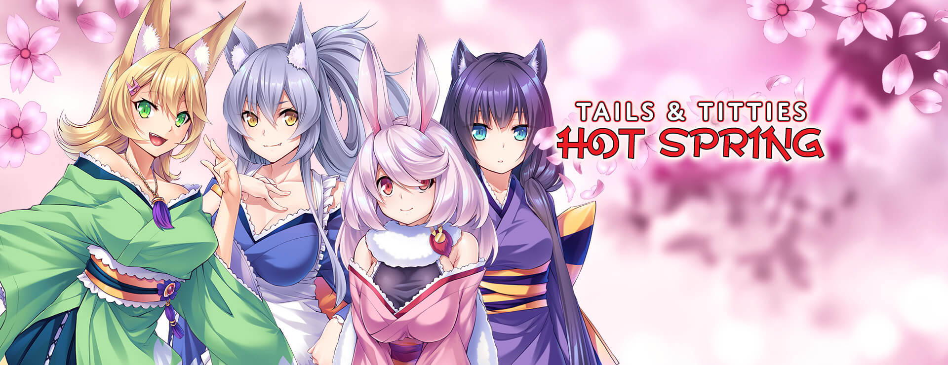 Graj Tails & Titties Hot Spring na stronie Nutaku Tails & Titties Hot Spring - Powieść wizualna Gra