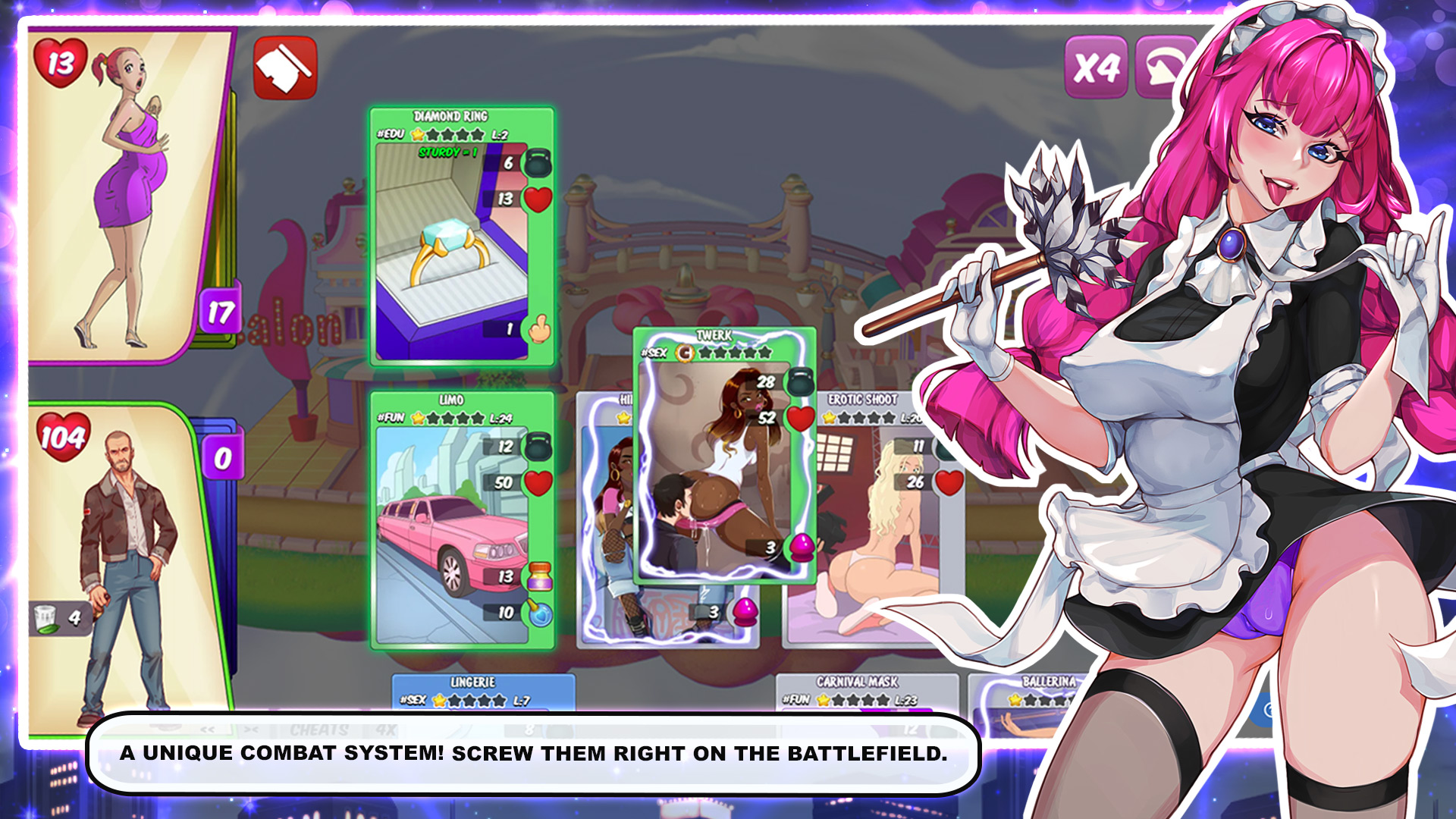 Graj card Gra - Town of Sins na stronie Nutaku cardGra - Town of Sins