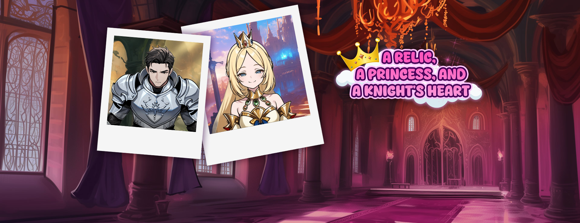 Graj A Relic, A Princess, and A Knight's Heart na stronie Nutaku A Relic, A Princess, and A Knight's Heart - Powieść wizualna Gra
