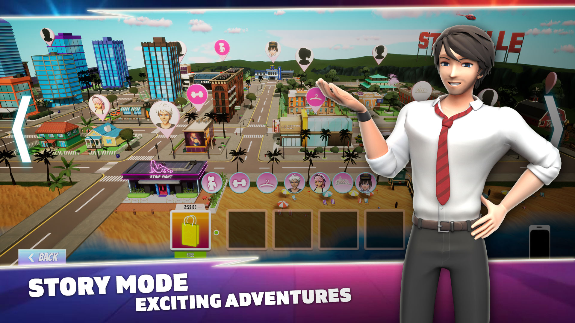 玩 fighting 游戏 - Boxing Babes II 在 Nutaku fighting游戏 - Boxing Babes II