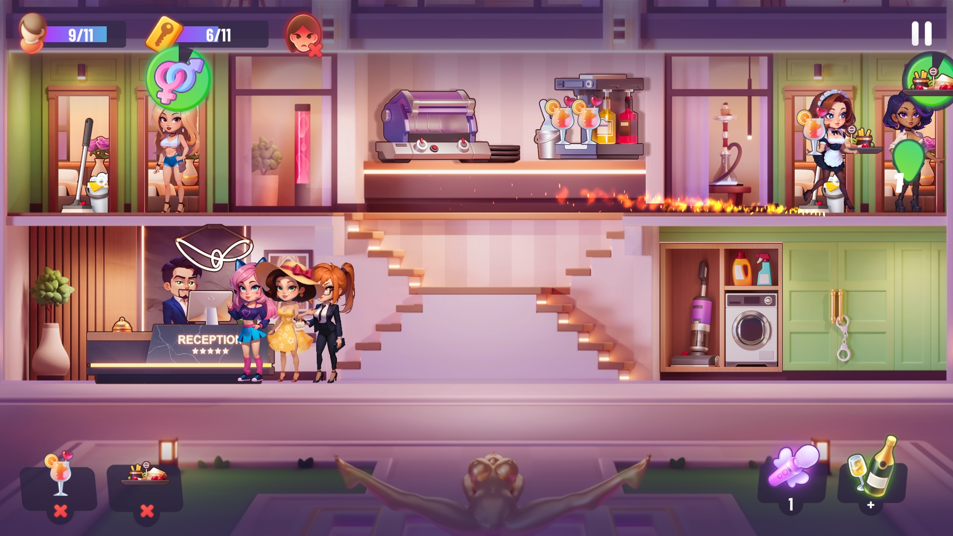 玩 casual 游戏 - Desire Inn 在 Nutaku casual游戏 - Desire Inn