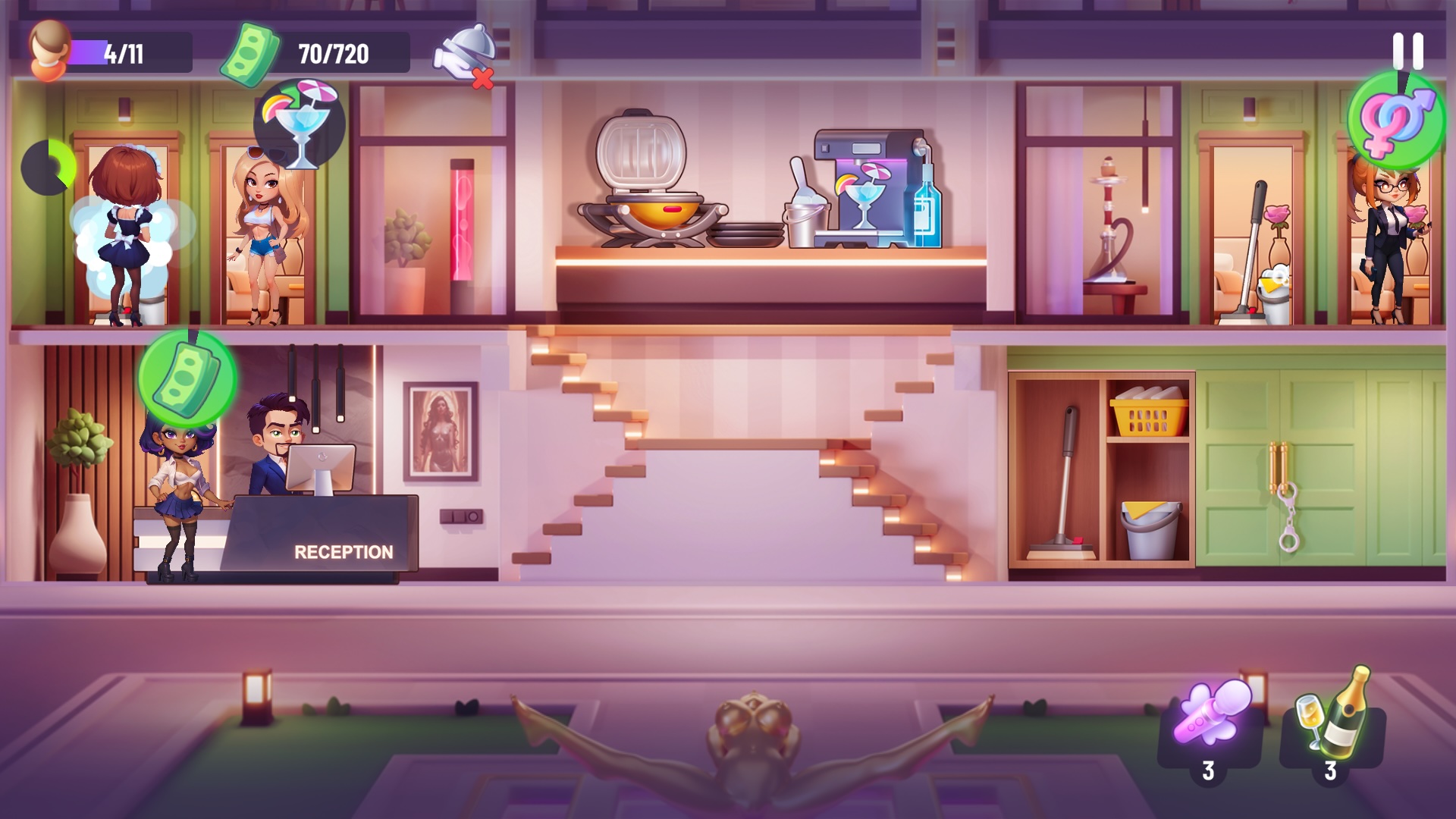 玩 casual 游戏 - Desire Inn 在 Nutaku casual游戏 - Desire Inn