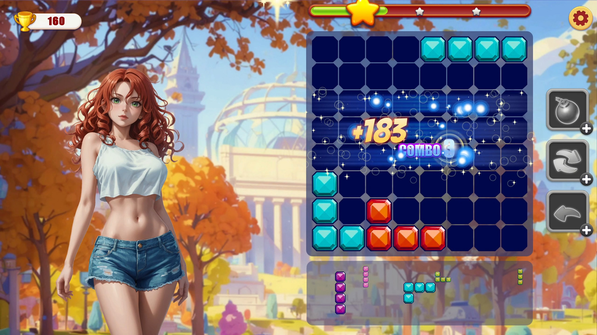 Play adventure Game - Girls and Blocks on Nutaku adventureGame - Girls and Blocks