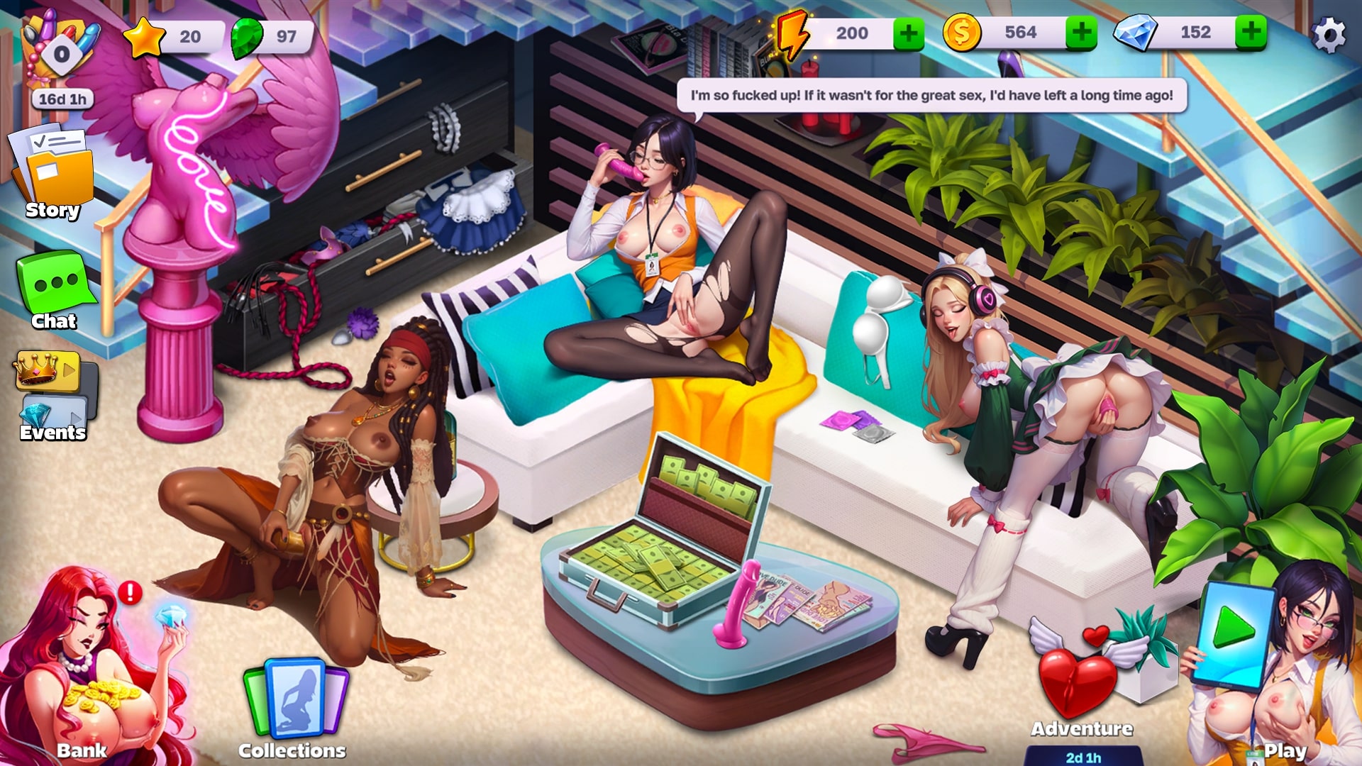 Play casual Game - Horny Villa on Nutaku casualGame - Horny Villa