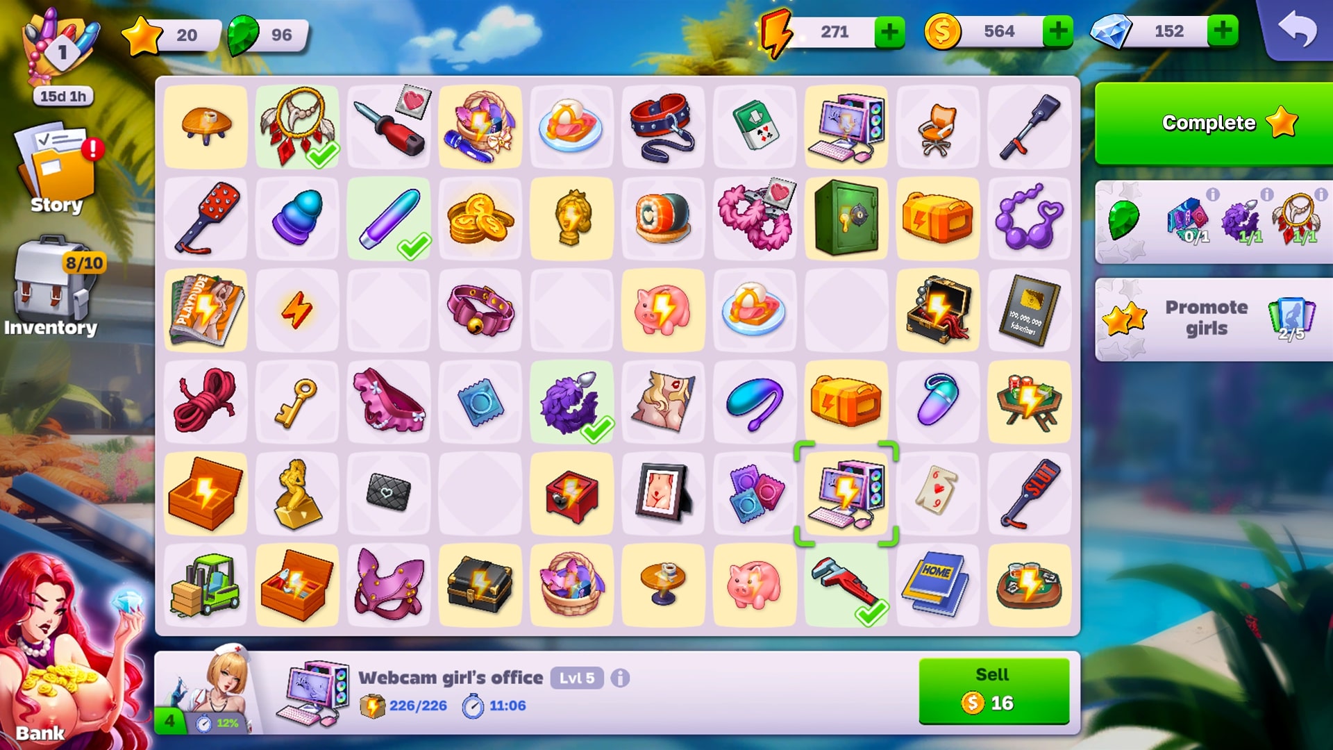 Play casual Game - Horny Villa on Nutaku casualGame - Horny Villa