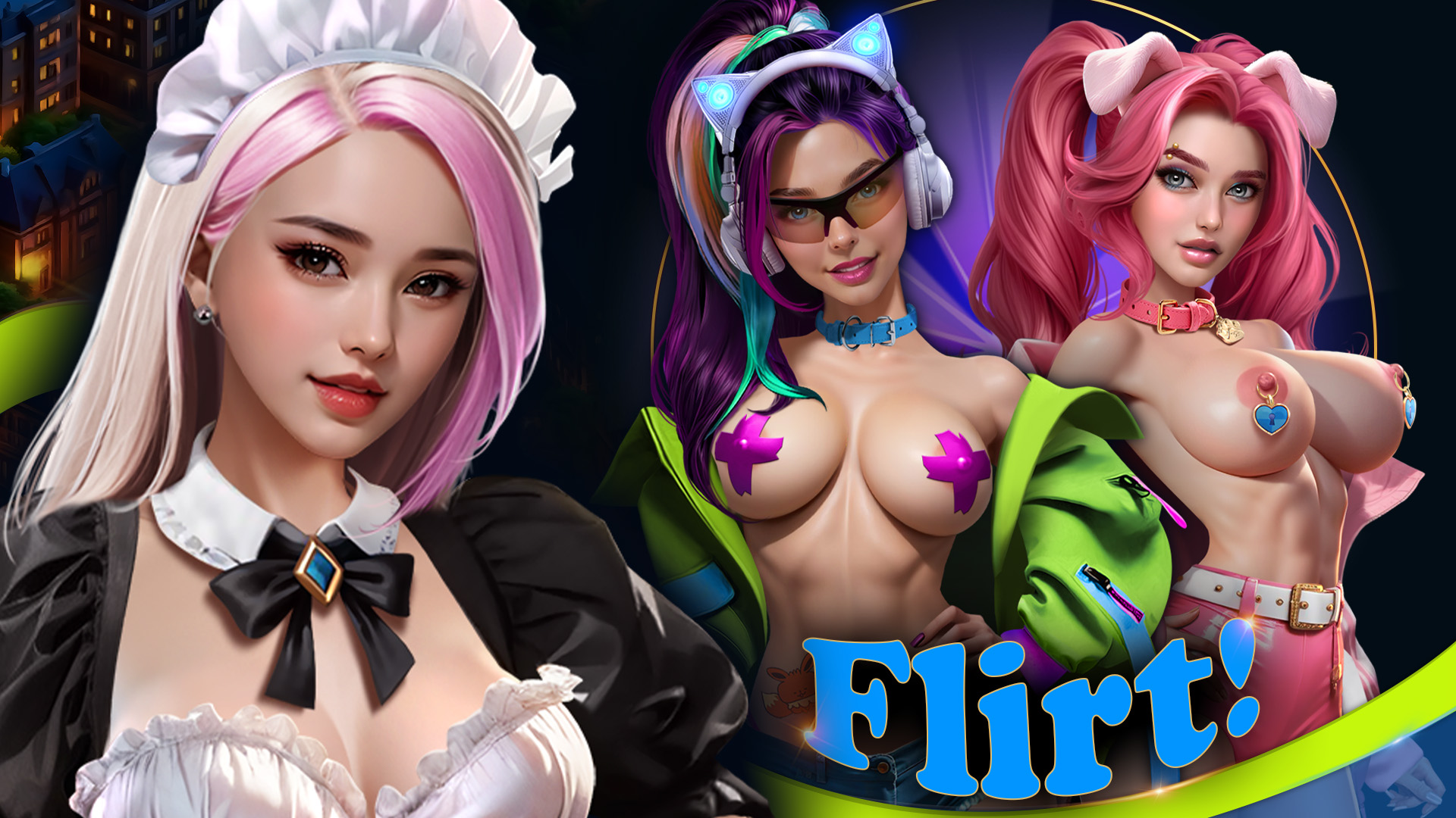 玩 casual 游戏 - Kinky Party 在 Nutaku casual游戏 - Kinky Party