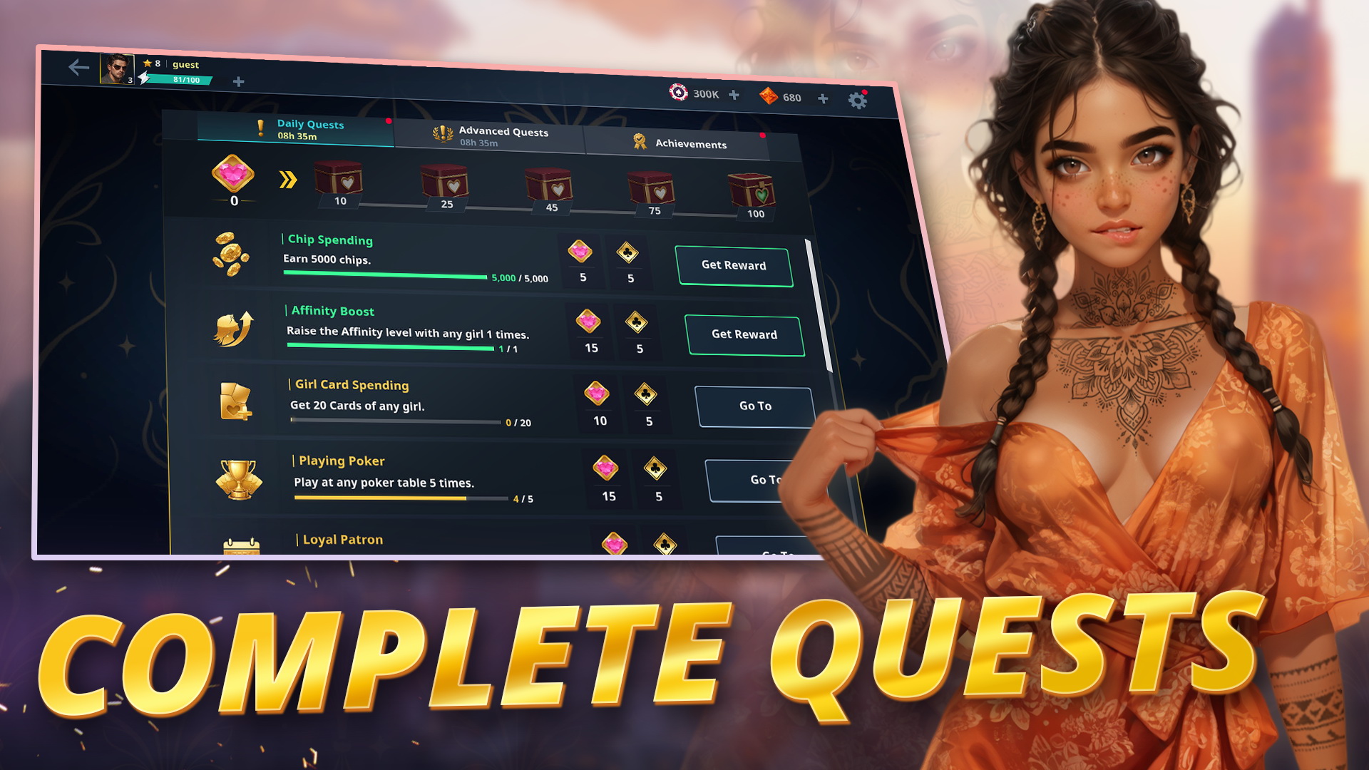 Spielen card Spiel - Naked Aces auf Nutaku cardSpiel - Naked Aces