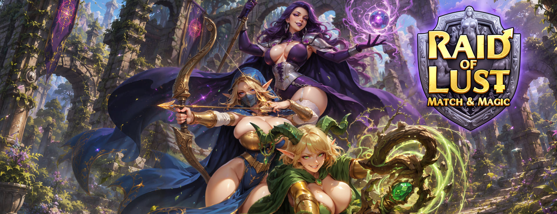 Raid of Lust: Match & Magic - 休闲游戏 遊戲