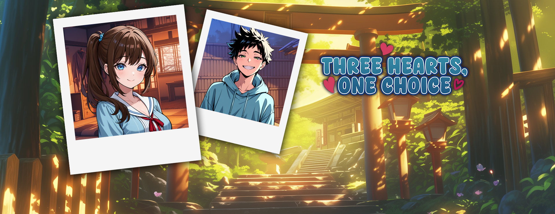 Graj Three Hearts, One Choice na stronie Nutaku Three Hearts, One Choice - Powieść wizualna Gra