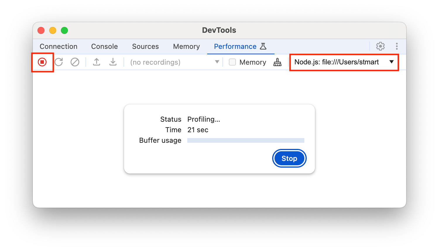 Bouton "Enregistrer" et sélecteur d'instance de VM.