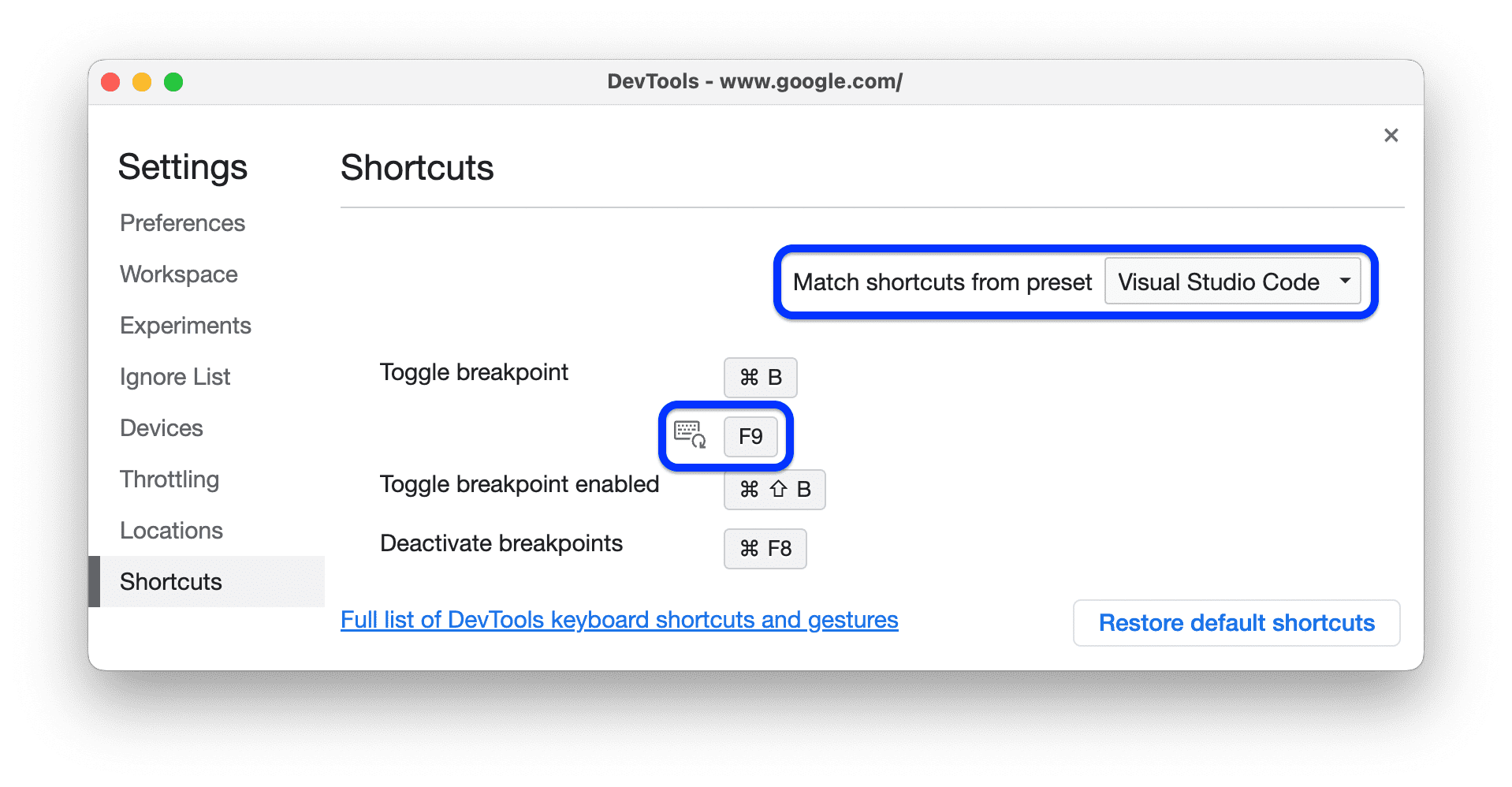 Visual Studio Code के शॉर्टकट के विकल्प.