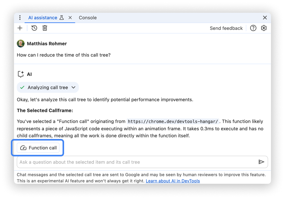 Panel pomocy AI z wyróżnioną aktywnością kontekstową.