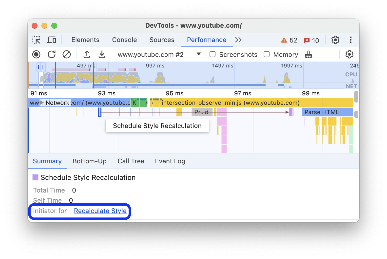 De link 'Initiatiefnemer voor' op het tabblad Samenvatting.