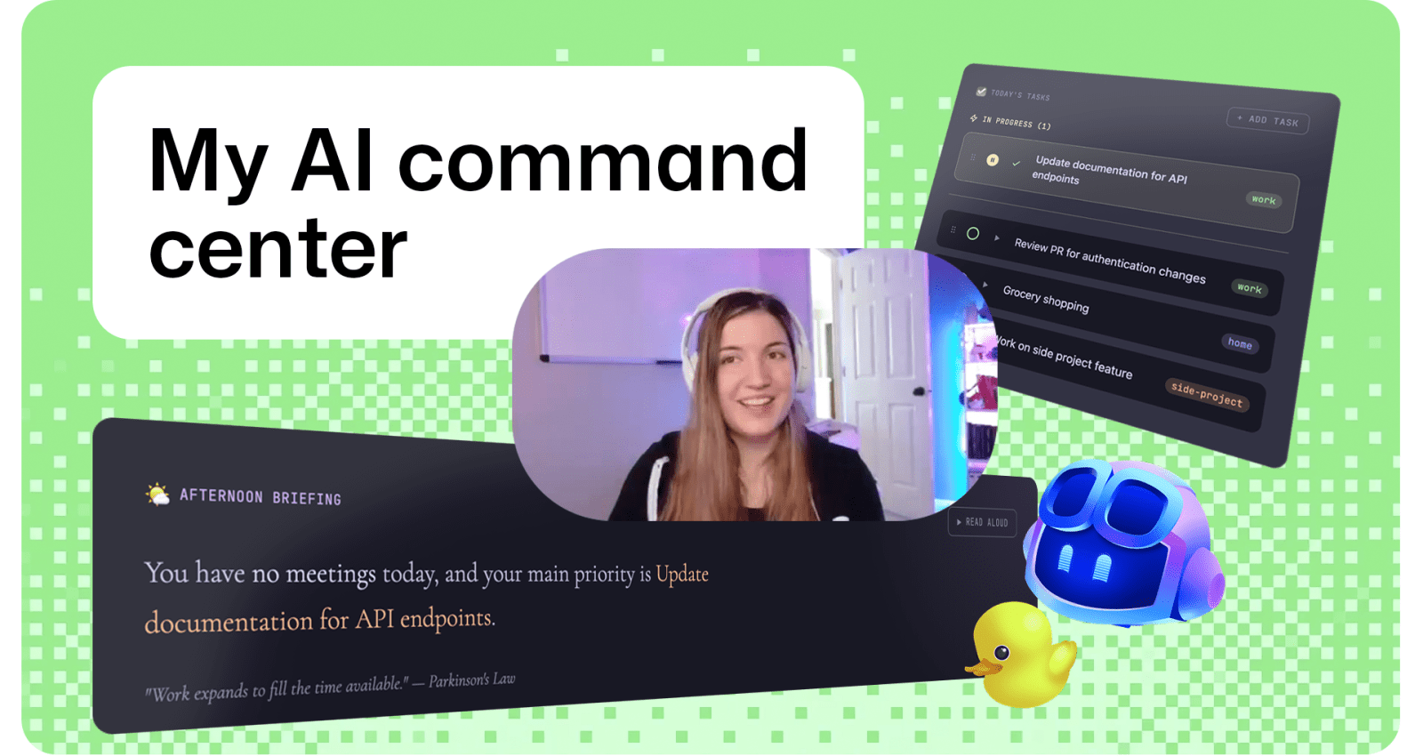 Thumbnail showing 'My AI command center'