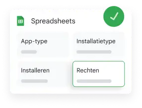 Pop-up van Google Spreadsheets met het instellingenbeheer van Google Chrome Enterprise.