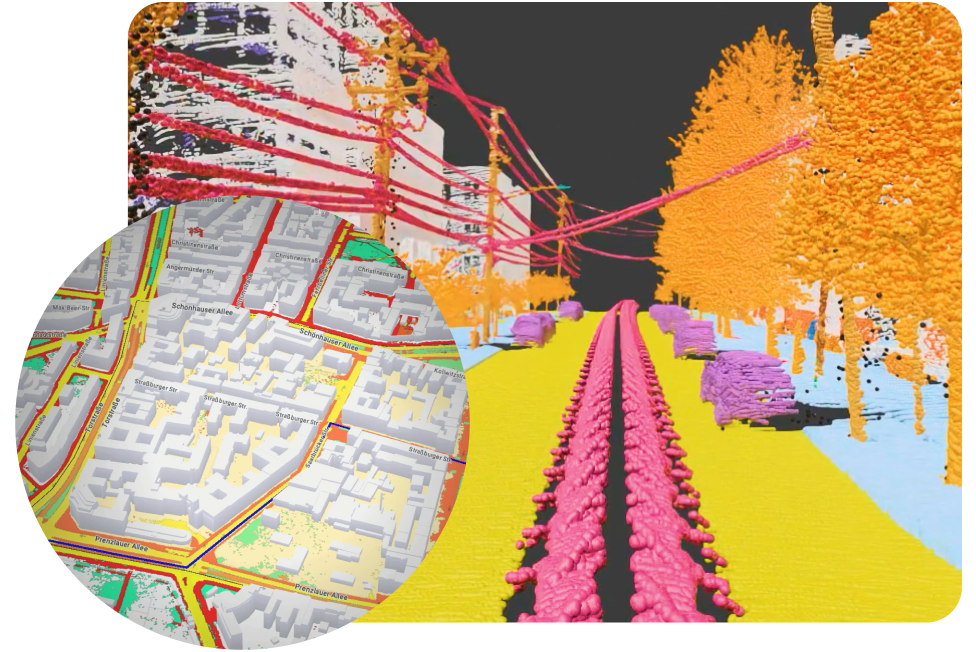 A color-coded map image using the Google Maps Platform geospatial analytics Imagery Insights product.