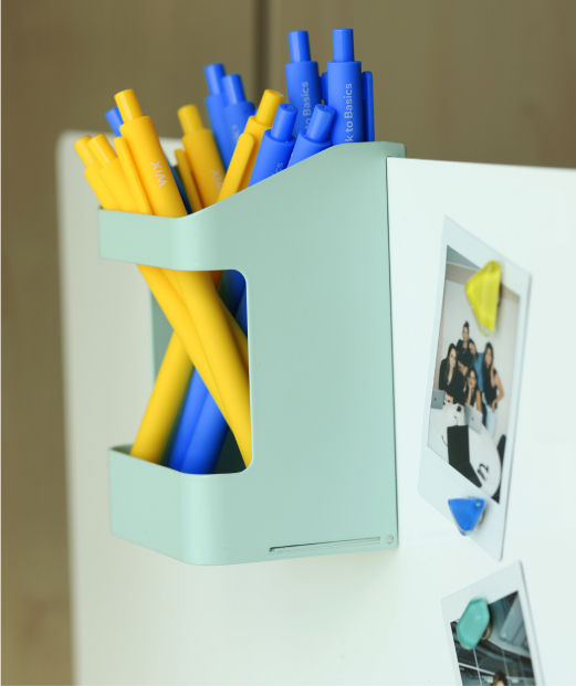 Gele en blauwe potloden