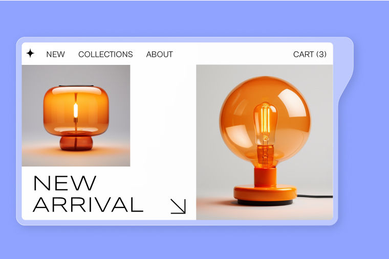 Een website voor verlichtingsarmaturen