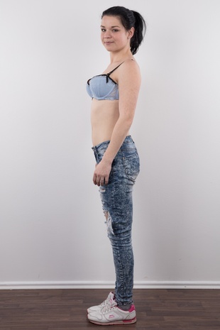 6. Download full pics of model Monika (22) & Tomas from czechcasting.com