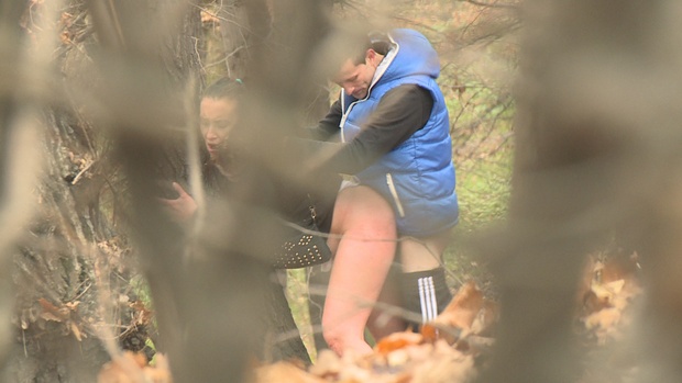 3. Download full pics of Fucking behind a bus stop from czechexperiment.com