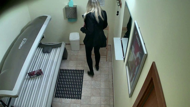 1. Download full pics of Blonde Kitty Steals the Spotlight from czechsolarium.com