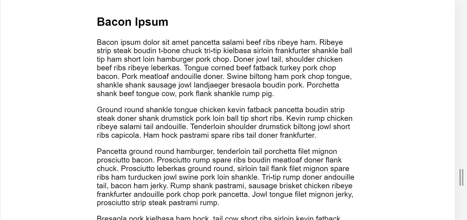 डेस्कटॉप ब्राउज़र पर टेक्स्ट का पेज