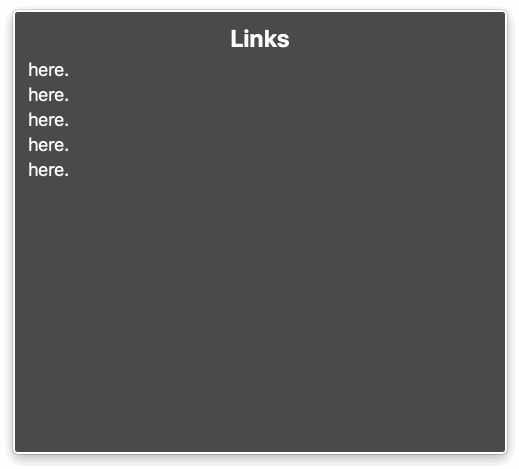 Menu link VoiceOver diisi dengan kata 'di sini'.