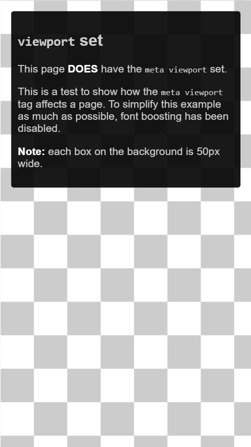 Capture d'écran de la même page avec le texte à une taille lisible.