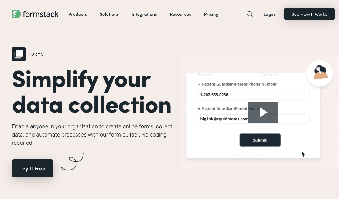 Formstack Online-Formularerstellung